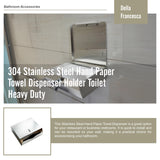304 Stainless Steel Hand Paper Towel Dispenser Holder Toilet Heavy Duty