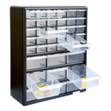 Storage Cabinet Drawers 39 Plastic Tool Box Containers Organiser Cupboard - Top-Down View