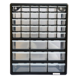 Storage Cabinet Drawers 39 Plastic Tool Box Containers Organiser Cupboard - 45-Degree Angle