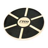 Heavy Duty 15.5" Wooden Balance Board with Non-Slip Pad for Fitness Training