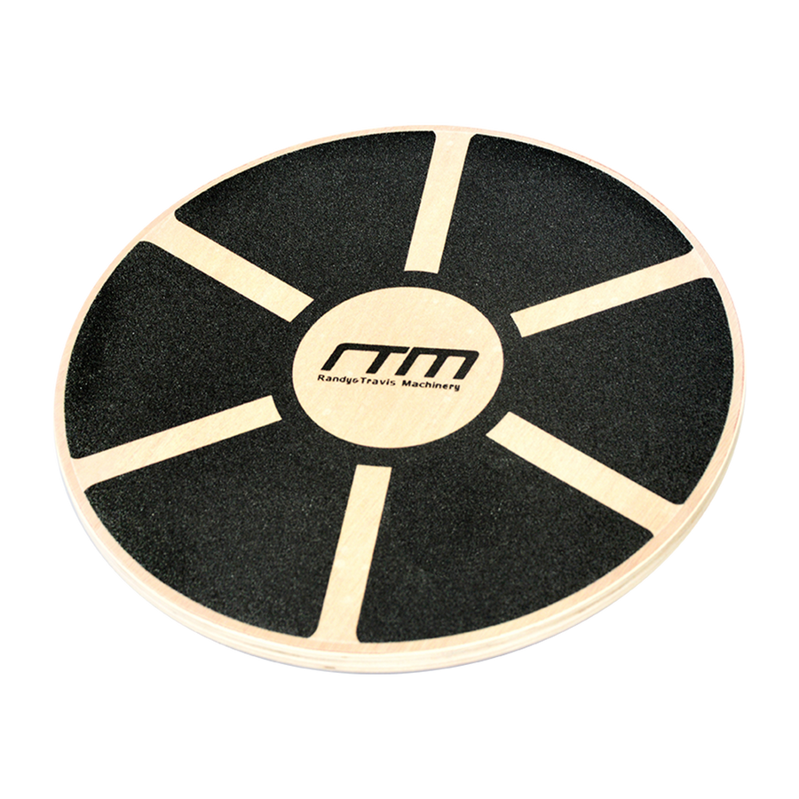 Heavy Duty 15.5" Wooden Balance Board with Non-Slip Pad for Fitness Training