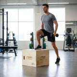 3 IN 1 Wood Plyo Games Plyometric Jump Box