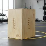 3 IN 1 Wood Plyo Games Plyometric Jump Box - Side View