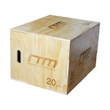 3 IN 1 Wood Plyo Games Plyometric Jump Box - 45-Degree Angle