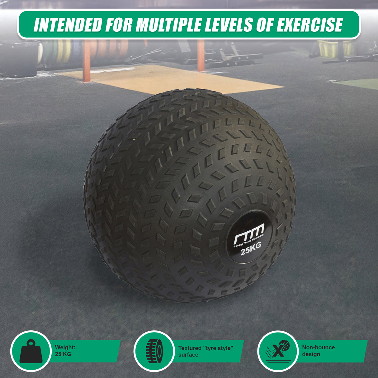 25kg Tyre Thread Slam Ball Dead Ball Medicine Ball for Gym Fitness