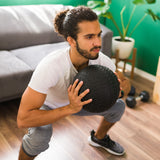 10kg Tyre Thread Slam Ball Dead Ball Medicine Ball for Gym Fitness - Front View