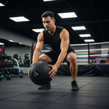 10kg Tyre Thread Slam Ball Dead Ball Medicine Ball for Gym Fitness - 45-Degree Angle