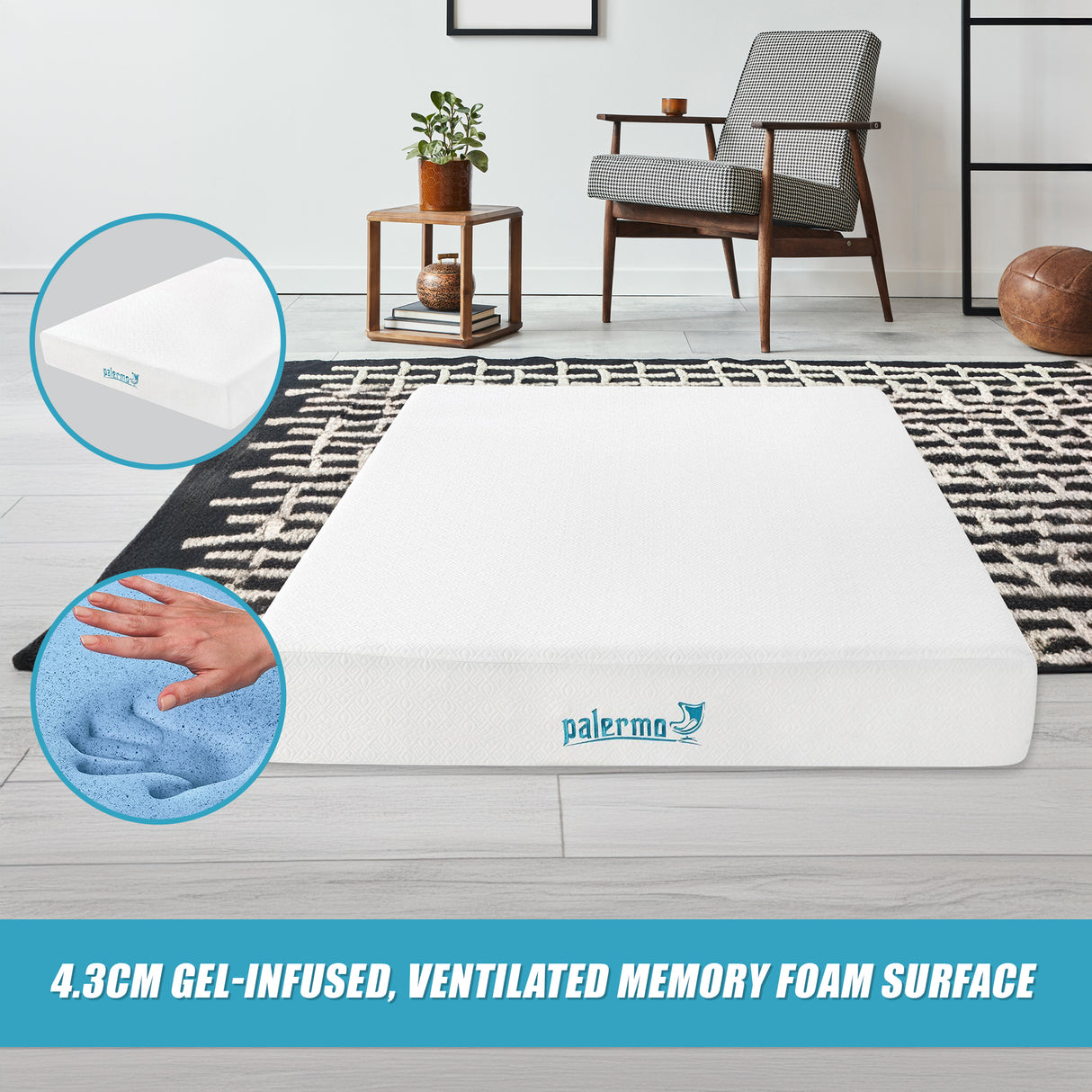 Queen 25cm Gel Memory Foam Mattress &ndash; Dual-Layered Comfort with CertiPUR-US&reg; Certified Foam