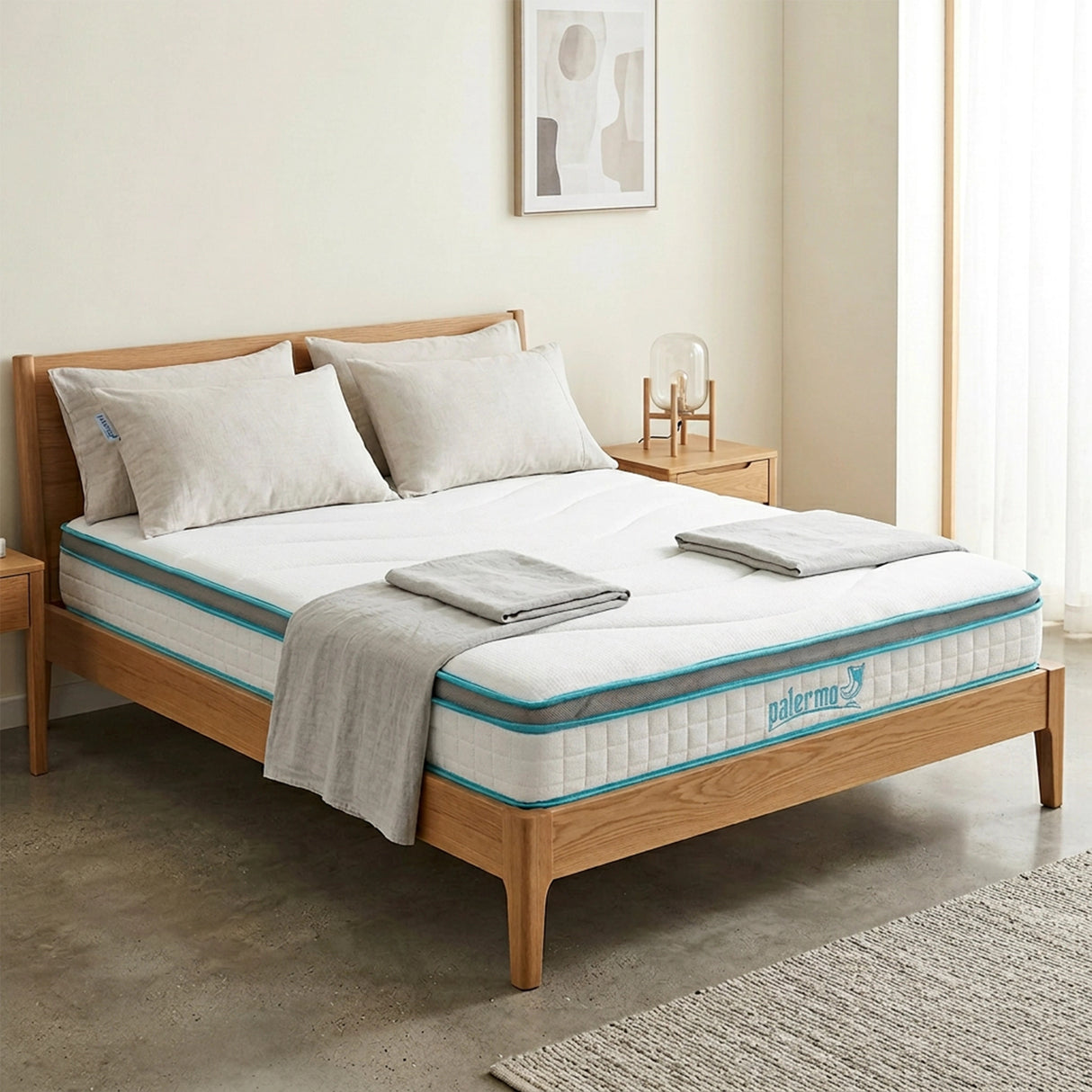 Queen 20cm Hybrid Mattress &ndash; Memory Foam and Innerspring Support
