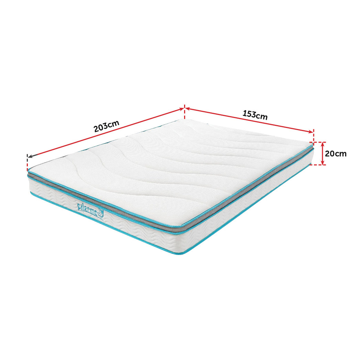 Queen 20cm Hybrid Mattress &ndash; Memory Foam and Innerspring Support