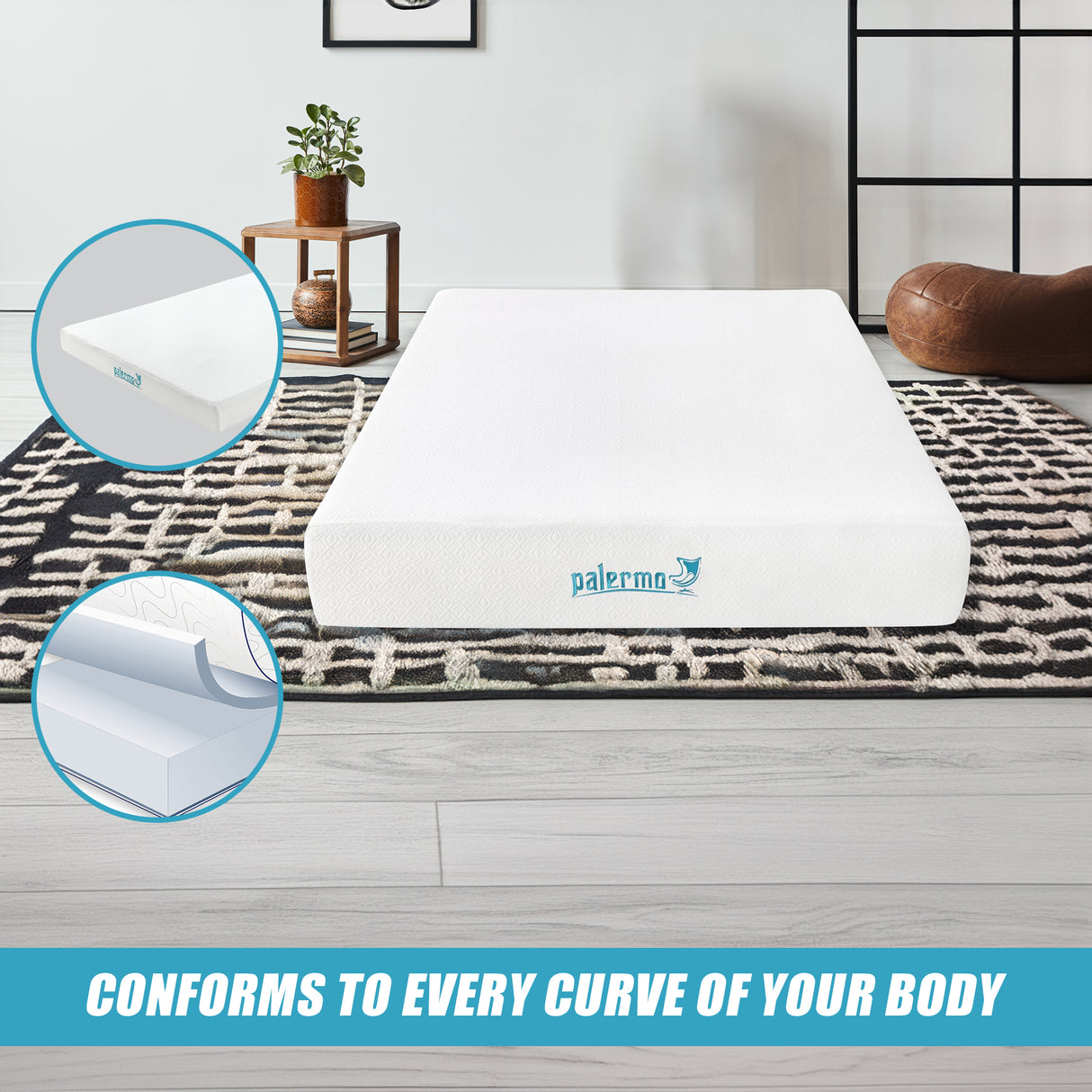 Double 25cm Gel Memory Foam Mattress &ndash; Dual-Layered Comfort with CertiPUR-US&reg; Certified Foam