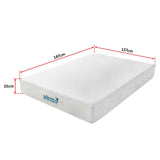 Double 25cm Gel Memory Foam Mattress &ndash; Dual-Layered Comfort with CertiPUR-US&reg; Certified Foam