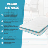 Double 20cm Hybrid Mattress &ndash; Memory Foam and Innerspring Support