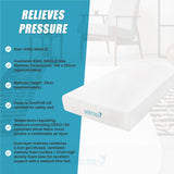 King Single 25cm Gel Memory Foam Mattress &ndash; Dual-Layered Comfort with CertiPUR-US&reg; Certified Foam - Extra Image
