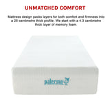 King Single 25cm Gel Memory Foam Mattress &ndash; Dual-Layered Comfort with CertiPUR-US&reg; Certified Foam - Extra Image