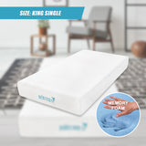 King Single 25cm Gel Memory Foam Mattress &ndash; Dual-Layered Comfort with CertiPUR-US&reg; Certified Foam - Extra Image