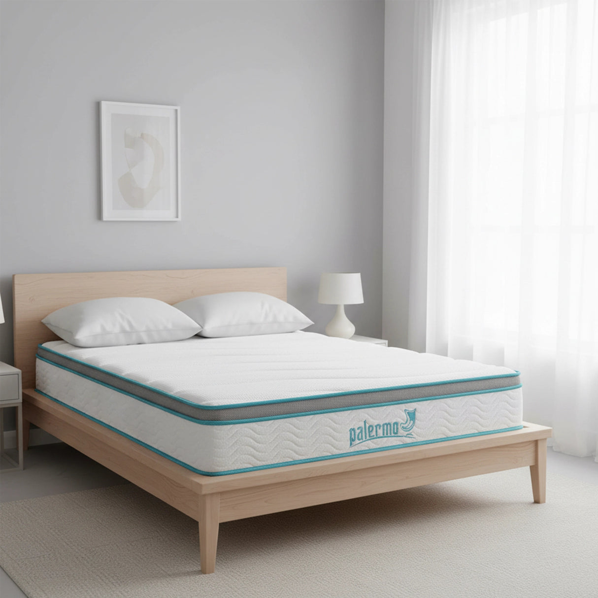 King Single 20cm Hybrid Mattress &ndash; Memory Foam and Innerspring Support