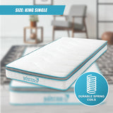 King Single 20cm Hybrid Mattress &ndash; Memory Foam and Innerspring Support - Extra Image