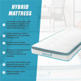 King Single 20cm Hybrid Mattress &ndash; Memory Foam and Innerspring Support - Extra Image