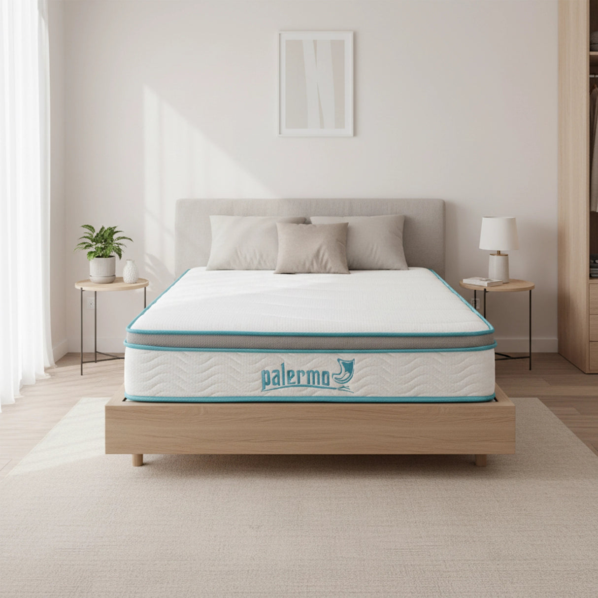 King Single 20cm Hybrid Mattress &ndash; Memory Foam and Innerspring Support