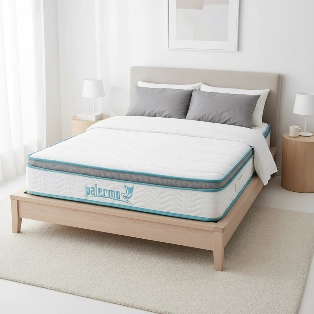 King Single 20cm Hybrid Mattress &ndash; Memory Foam and Innerspring Support