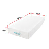 Single 25cm Gel Memory Foam Mattress &ndash; Dual-Layered Comfort with CertiPUR-US&reg; Certified Foam