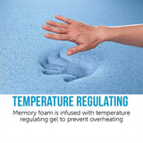 Single 25cm Gel Memory Foam Mattress &ndash; Dual-Layered Comfort with CertiPUR-US&reg; Certified Foam