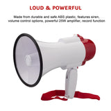 Audio Megaphone 25Watt Bull Horn with Siren - Extra Image