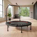 Mini Rebounder Trampoline with Adjustable Handle &ndash; Fitness Bounce Trainer - Front View