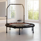 Mini Rebounder Trampoline with Adjustable Handle &ndash; Fitness Bounce Trainer - Side View