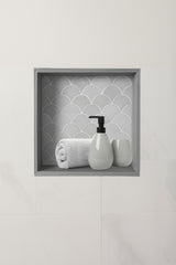 Shower Niche - 350 x 350 x 92mm Prefabricated Wall Bathroom Renovation - 45-Degree Angle
