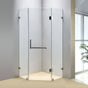1000 x 1000mm Frameless 10mm Glass Shower Screen By Della Francesca