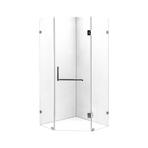 1000 x 1000mm Frameless 10mm Glass Shower Screen By Della Francesca