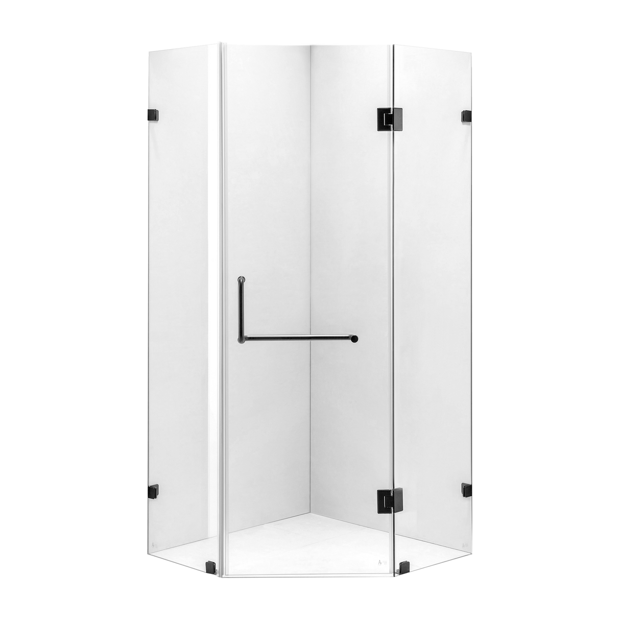 1000 x 1000mm Frameless 10mm Glass Shower Screen By Della Francesca