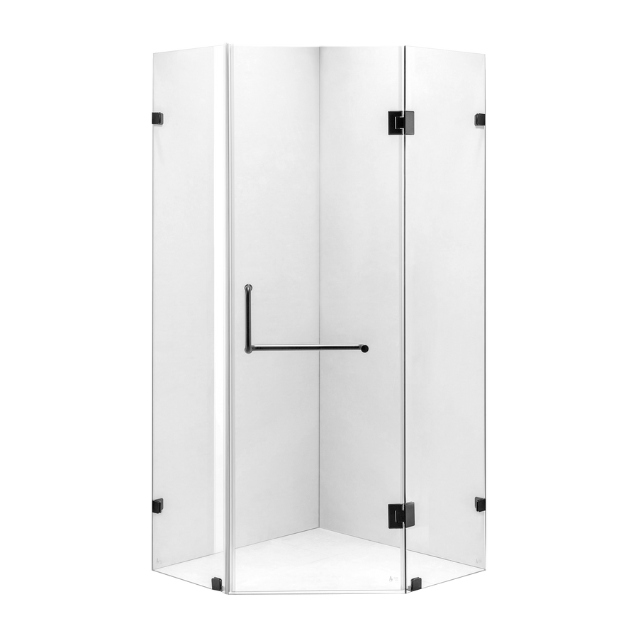 1000 x 1000mm Frameless 10mm Glass Shower Screen By Della Francesca