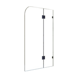 1200 x 1450mm Frameless Bath Panel 10mm Glass Shower Screen By Della Francesca - Side View