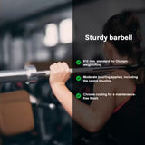 20kg Olympic Barbell 700lb Rated for Powerlifting Home Gym Training - Close-Up Angle