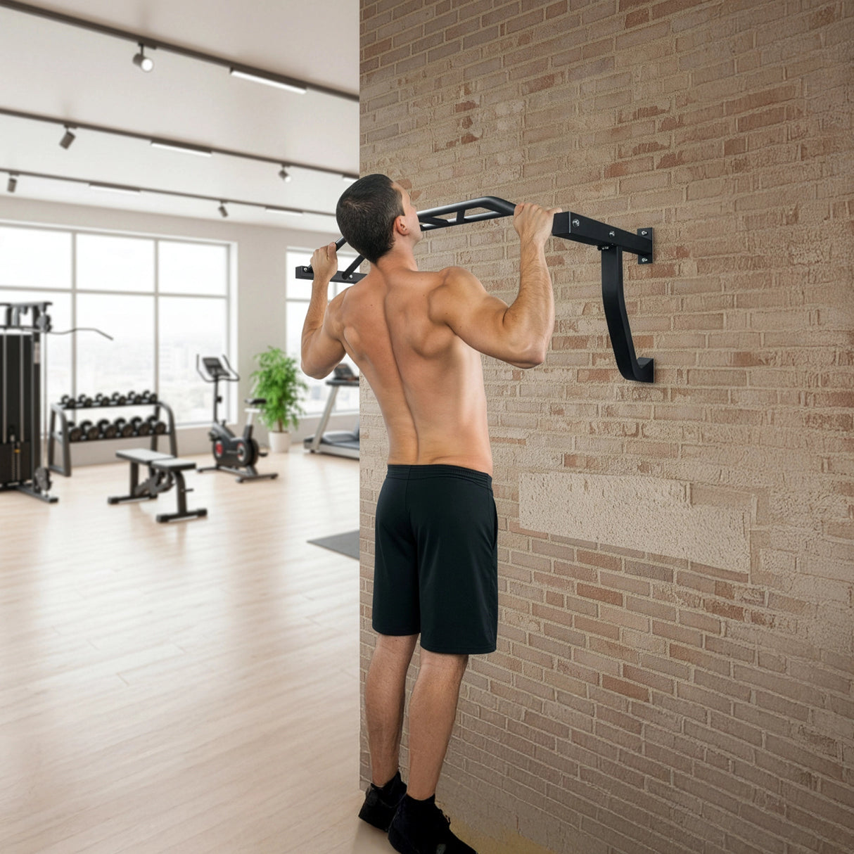 Wall Mounted Multi Grip Chin Up Bar &ndash; Heavy Duty Pull Up Station for Upper Body Training
