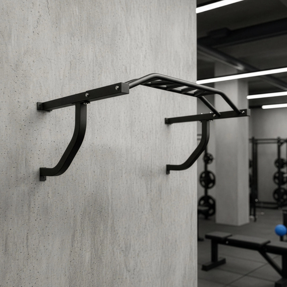 Wall Mounted Multi Grip Chin Up Bar &ndash; Heavy Duty Pull Up Station for Upper Body Training