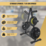 Olympic Weight Plate Storage Rack 250kg Capacity - Top-Down View