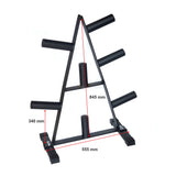 Olympic Weight Plate Storage Rack 250kg Capacity - Extra Image