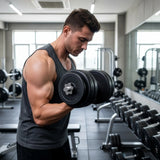 30KG Dumbbell Adjustable Weight Set - Top-Down View