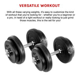 20KG Dumbbell Adjustable Weight Set - Extra Image