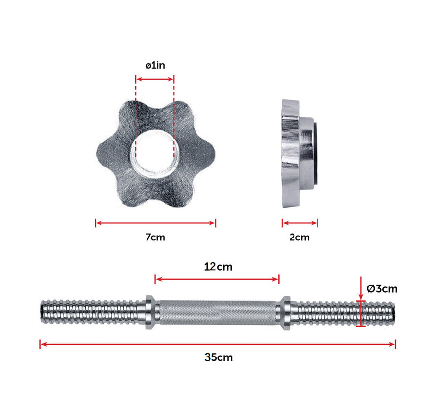 20KG Dumbbell Adjustable Weight Set