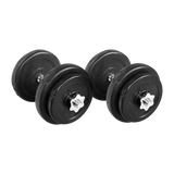 20KG Dumbbell Adjustable Weight Set - Top-Down View