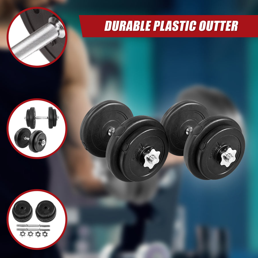 20KG Dumbbell Adjustable Weight Set