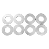 Chrome Metric Fractional Olympic Weight Plates 0.25 to 1kg Set - Top-Down View
