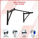 Wall Mounted Pull Up Bar &ndash; Heavy Duty Chin Up Station for Home Upper Body Training