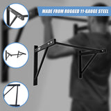 Wall Mounted Pull Up Bar &ndash; Heavy Duty Chin Up Station for Home Upper Body Training