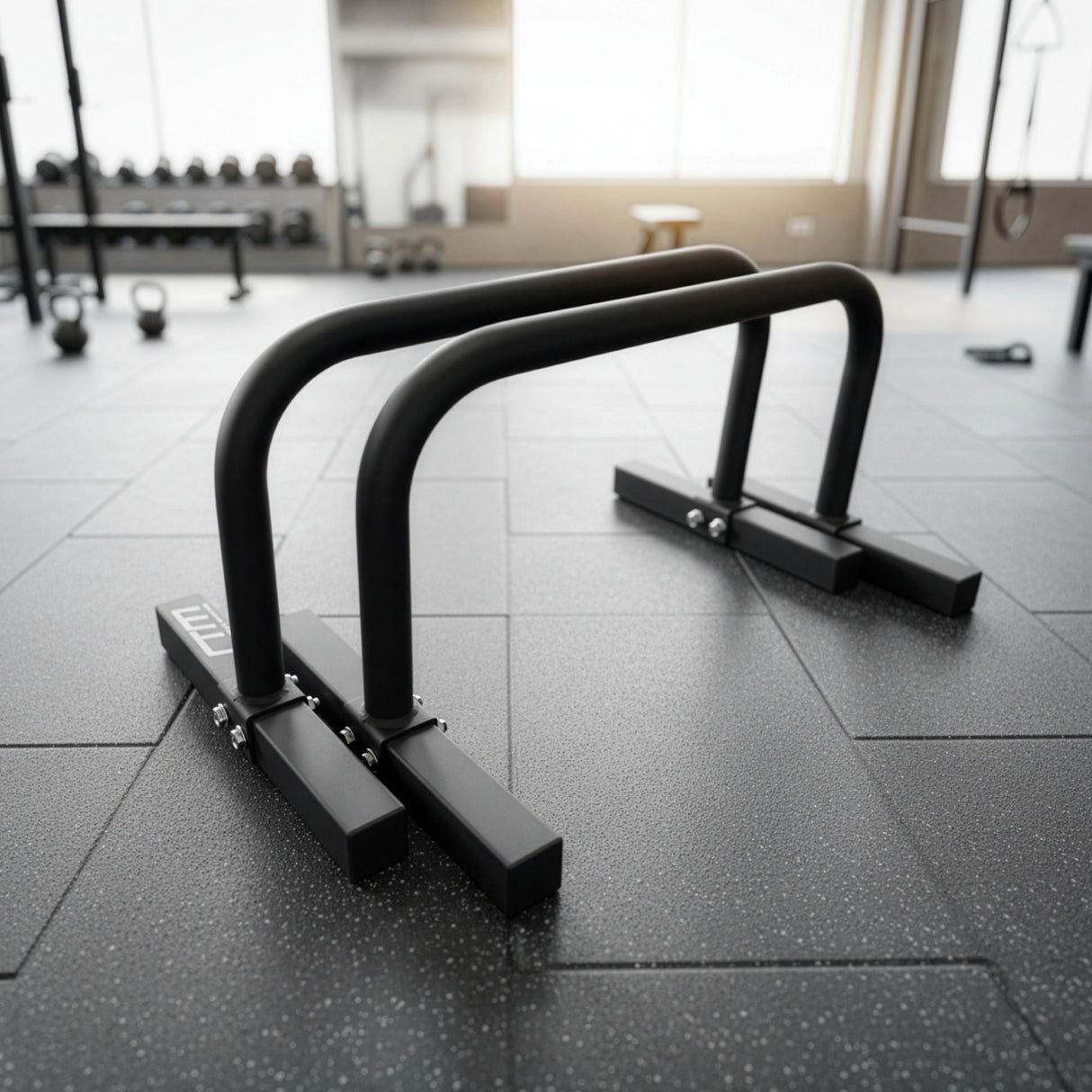 Steel Parallette Bars for Push Ups, Dips & Calisthenics Home Strength Training